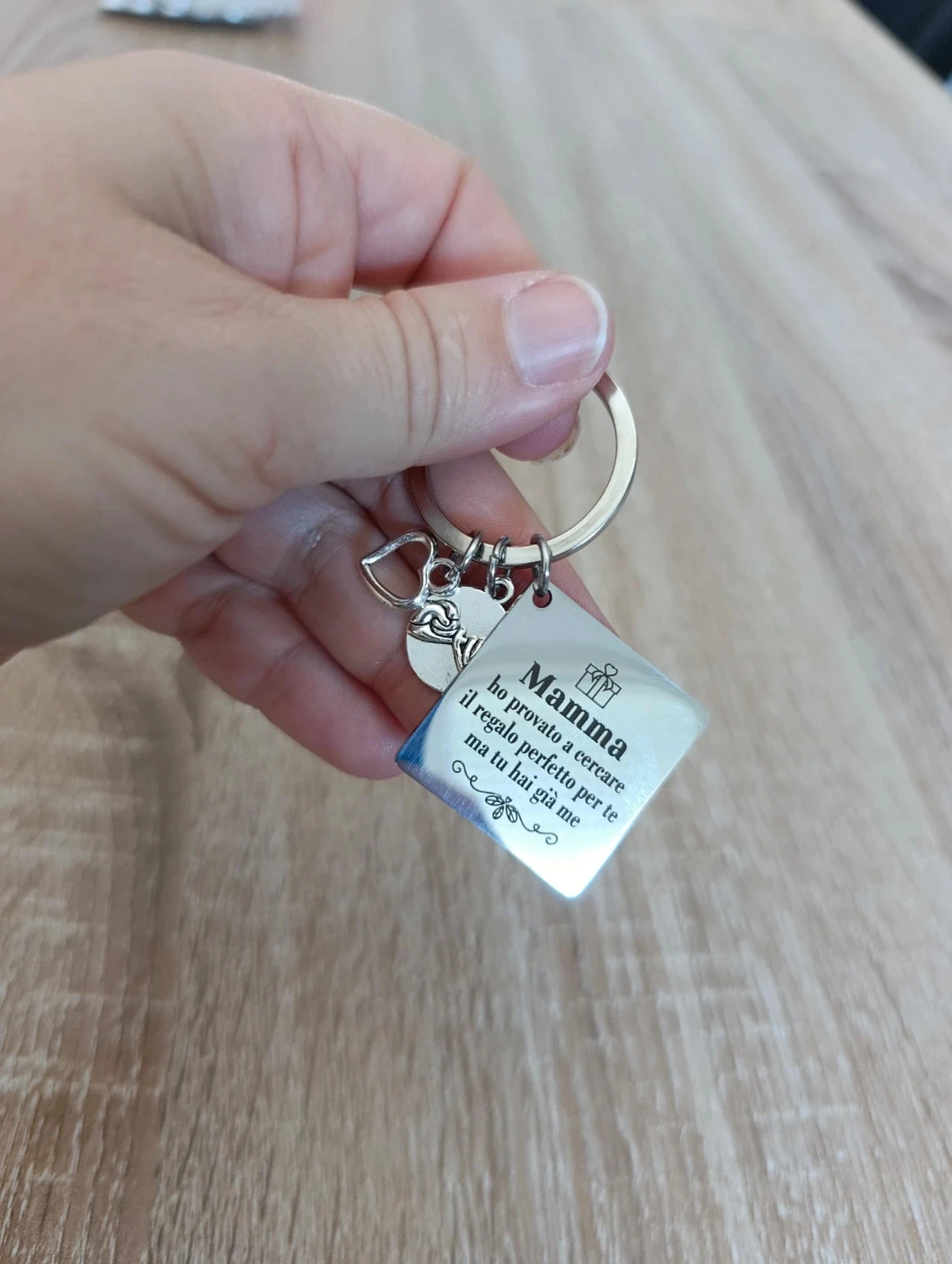 Sleutelhanger Maman van roestvrij staal - Origineel cadeau met gegraveerde boodschap – photo 2